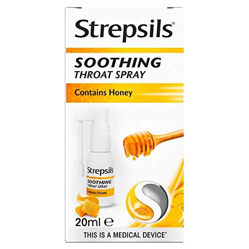 Strepsils Soothing Throat Spray, Honey, 20ml