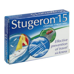 Stugeron Travel Sickness 15 Tablets (P) (A)