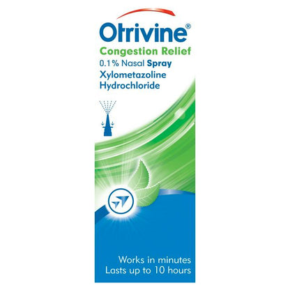 Otrivine Congestion Relief 0.1% Nasal Spray - 10ml