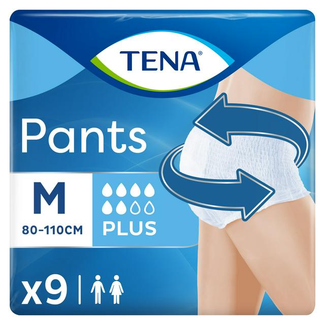 TENA Pants Plus Medium Pack of 9