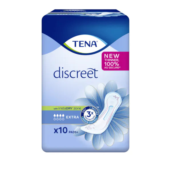 TENA Lady Discreet Extra Pads - 10 Pack