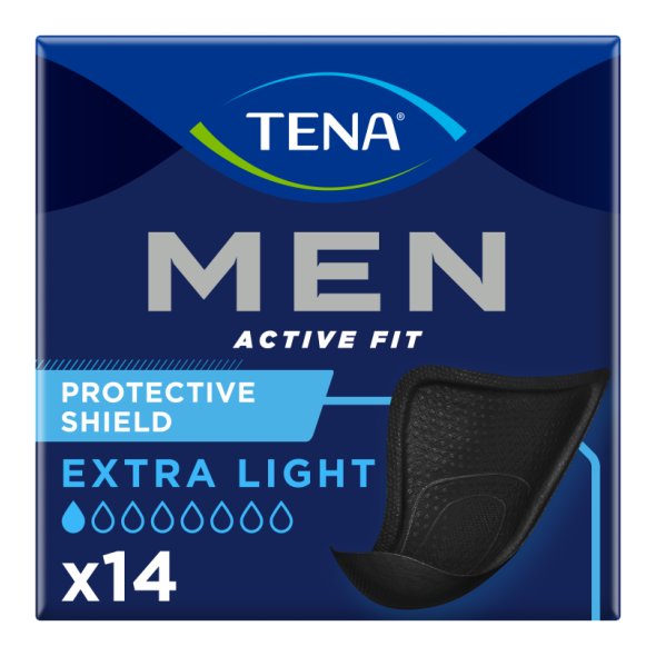 TENA Men Active Fit Protective Shield - Extra Light - 14 PACK