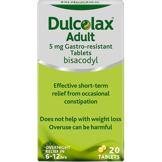 Dulcolax Adult 5 mg Gastro-resistant Tablets - 20 Tablets