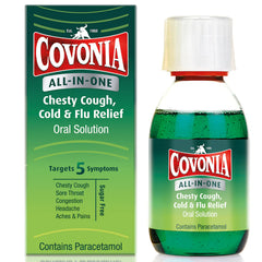 Covonia all in one cough, cold & flu relief 160ml (D)
