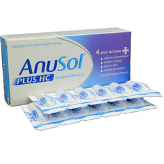 Anusol Plus HC - 12 Suppositories (P) (N)