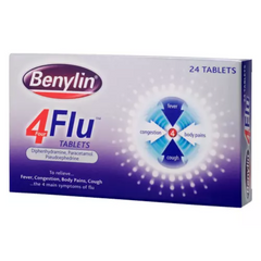 BENYLIN 4 Flu Tablets - Flu Relief Medicine (P)