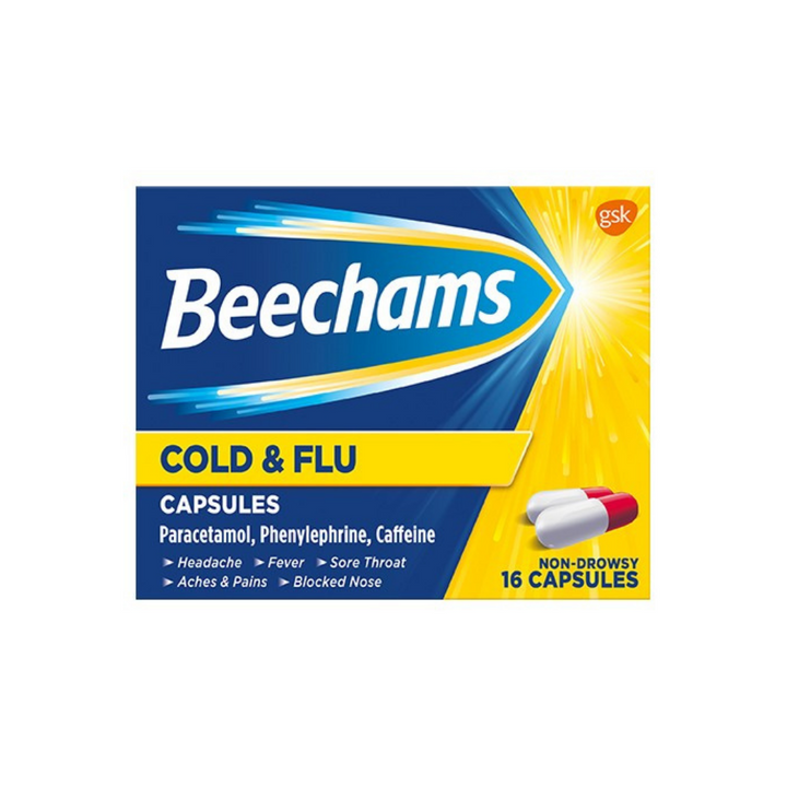 Beechams Cold & Flu Capsules - 16 Capsules
