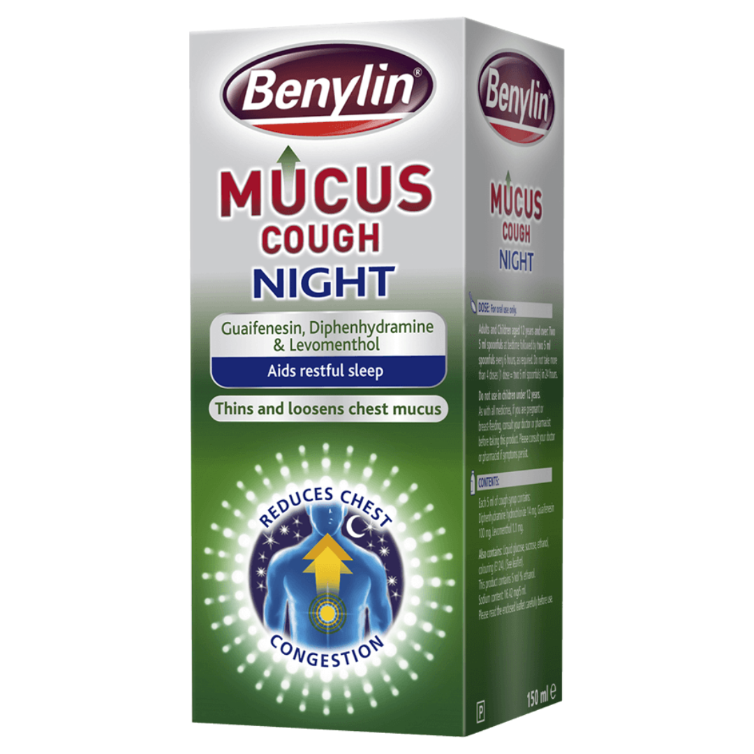 Benylin Mucus Cough Night 150ml (P)