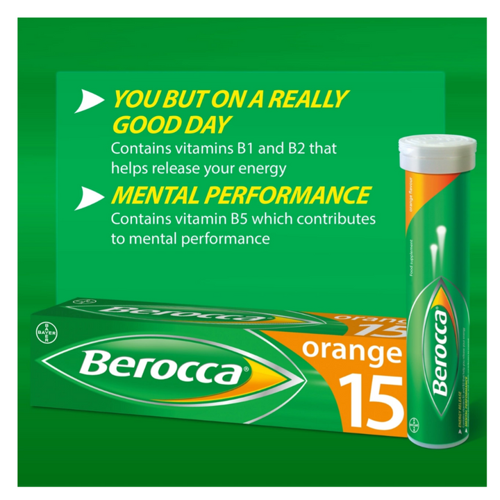 Berocca Effervescent Tablets Orange Flavour tablets