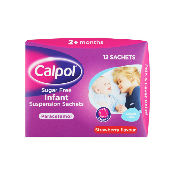 12 Sachets of Calpol Sugar-Free Infant Suspension