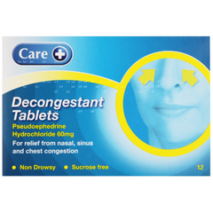 Care Decongestant 12 Tablets (P) (A)