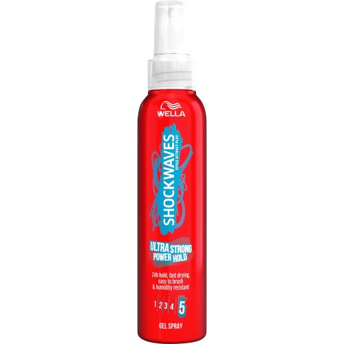 Wella Shockwaves Ultra Strong Power Hold Gel Spray 150ml