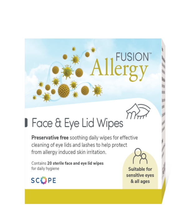 Fusion Allergy Face & Eye Wipes 20