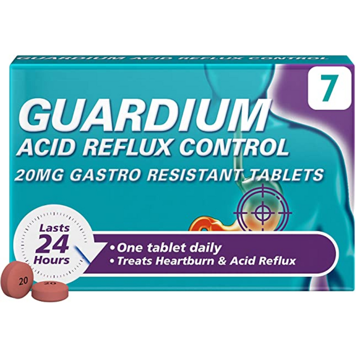 Guardium Esomeprazole Acid Reflux Control 20mg - 7 Tablets