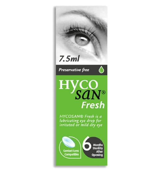Hycosan Fresh Preservative Free Eye Drops - 7.5ml (P)