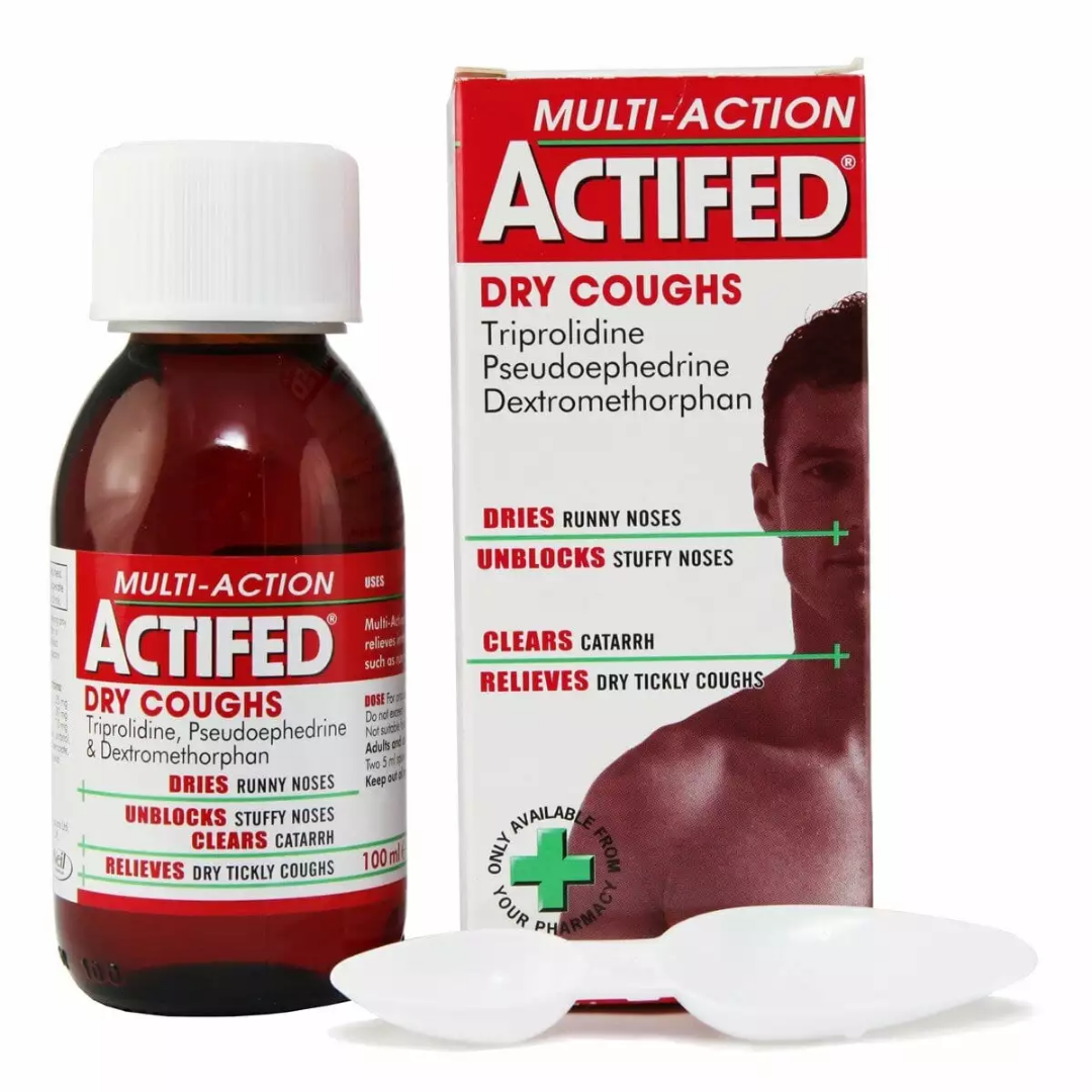 Multi-Action Actifed Dry Coughs 100 ml