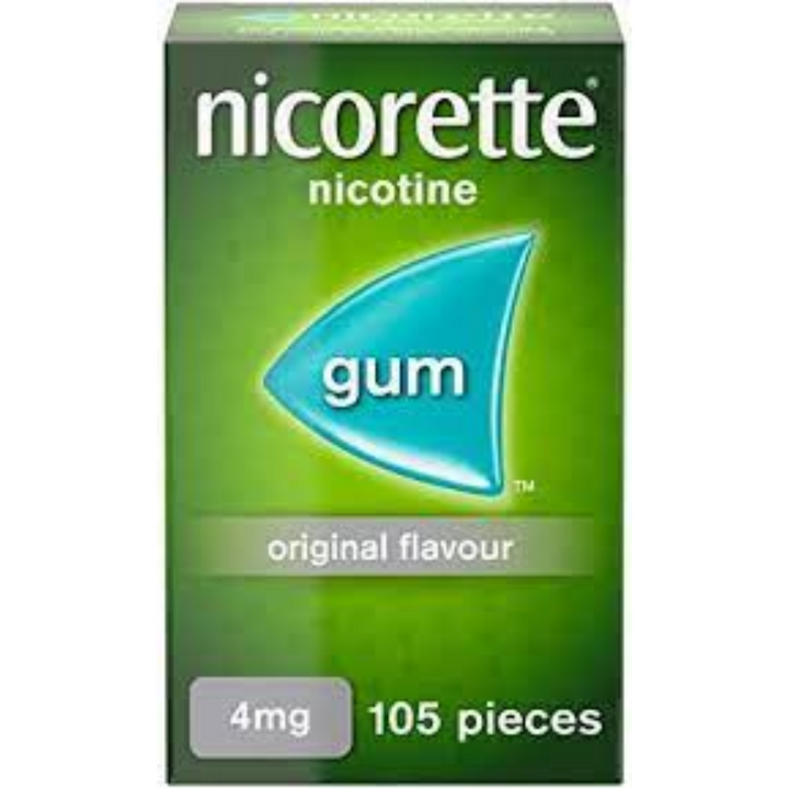 Nicorette 4mg Gum Nicotine 105 pieces