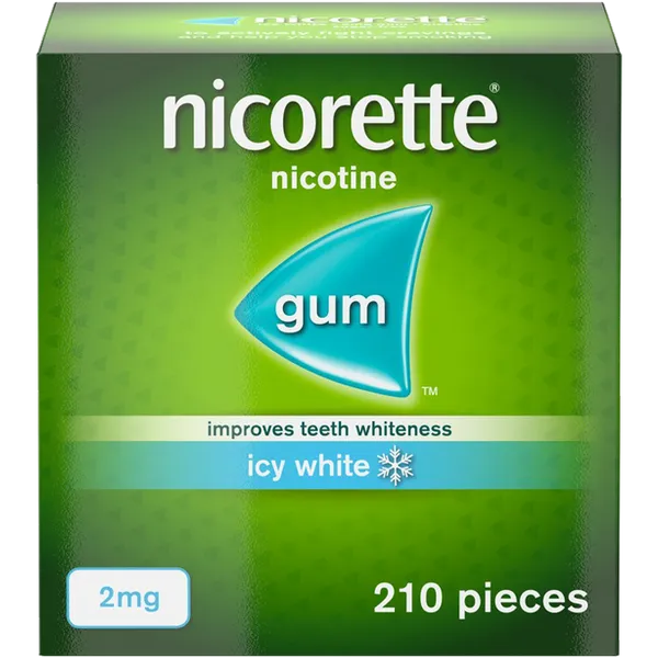 Nicorette Icy White 2mg Nicotine Gum 210 pieces