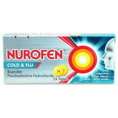 Nurofen Cold and Flu 24 tablets (P)