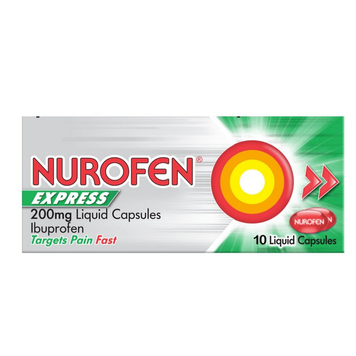 Nurofen Express 200mg Liquid 10 Capsules (P)