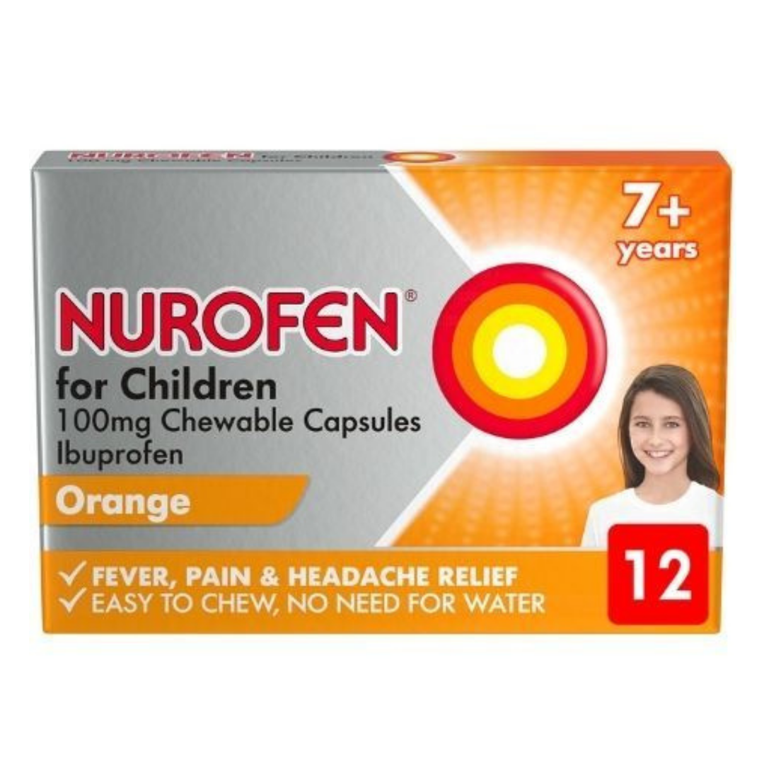 Nurofen for Children 100mg Chewable - 12 Capsules