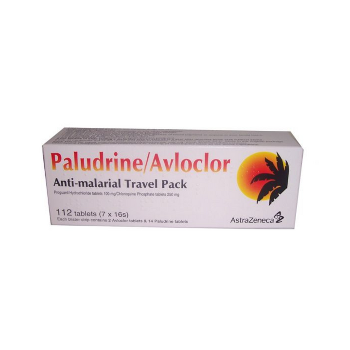 Paludrine/Avloclor Antimalarial Travel Pack - 112 tablets (P)