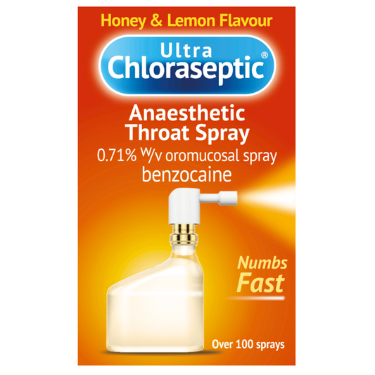 ultra chloraseptic anaesthetic throat spray