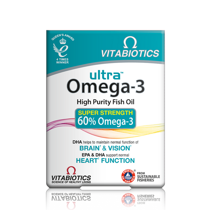 Vitabiotics Ultra Omega-3 Capsules, Pack of 60
