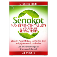 Senokot max strength tablets 12 years plus - 48 Tablets (P)