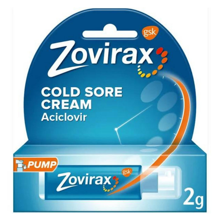 Zovirax Cold Sore Cream Pump, 2g