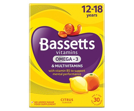 Bassetts Multivitamins Citrus Flavour Soft & Chewies 12-18 Years - 30