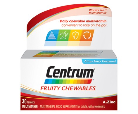 Centrum Fruity Chewables - 30 tablets