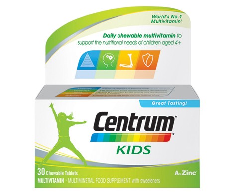 Centrum Kids Chewable Tablets - 30 Tablets