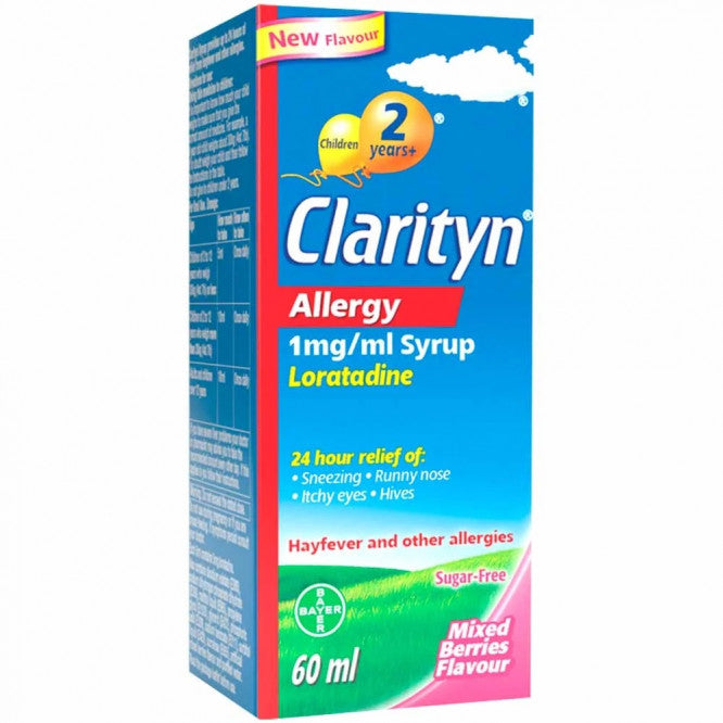 Clarityn Allergy Relief Kids Hayfever Mixed Berries 60ml