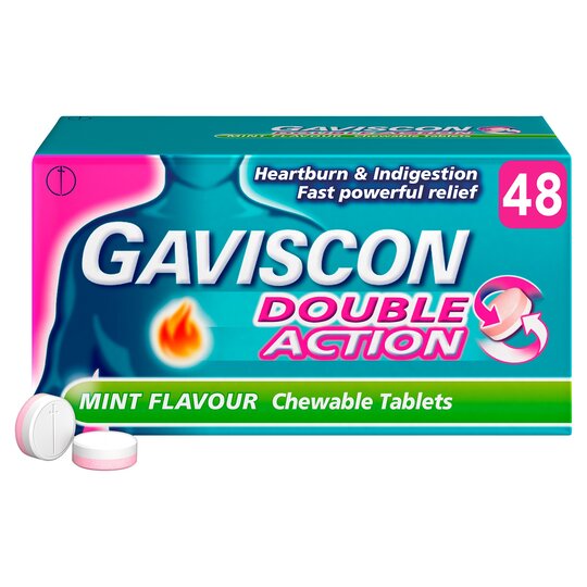 Gaviscon Double Action Tablets Mint Pack of 48