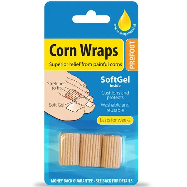 Profoot SoftGel Corn Wraps Pack of 3 (P)