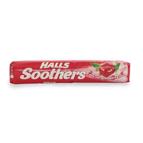 Halls Soothers Strawberry Juice Sweets 45g 10