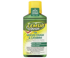 Lemsip Cough for Mucus Cough & Catarrh 100mg/2.5mg/5ml Oral Solution 180ml (A)