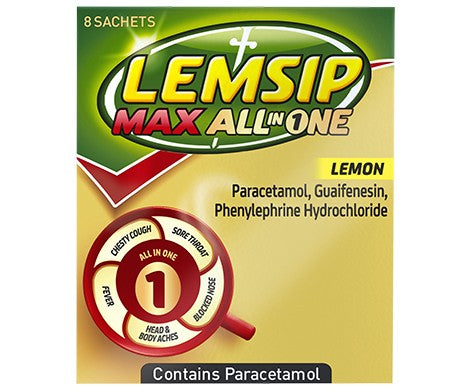 Lemsip Max All in One Lemon Sachets