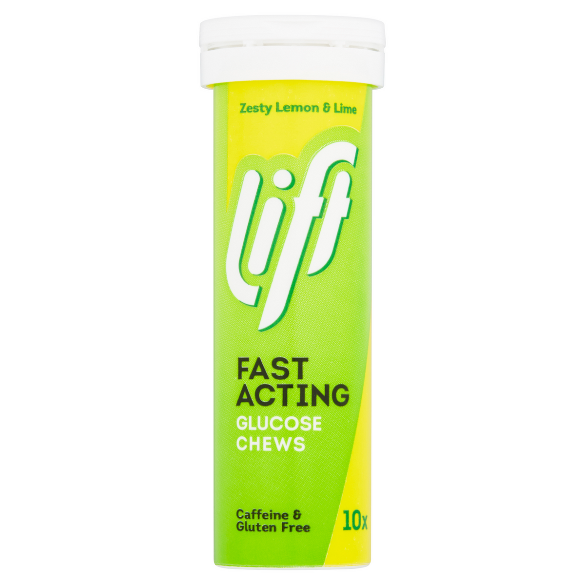Lift Fast Acting Glucose Chews Tube Lemon & Lime 10 Pack