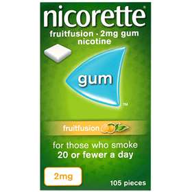 Nicorette Fruit Fusion 2mg Gum Nicotine 105 Pieces