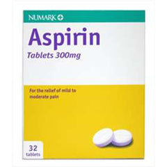 Numark Aspirin 300mg 32 Tablets (P) (A)