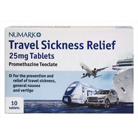 Numark Travel Sickness Relief 25mg Tablets 10 (P)