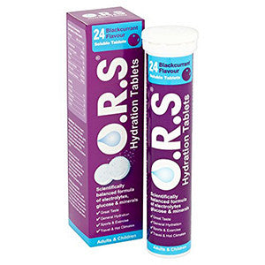 O.R.S. Oral Salts Blackcurrant Flavour - 24 tablets