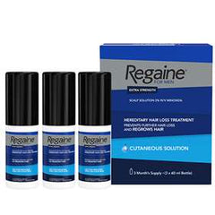 Regaine For Men Extra Strength Solution 3 x 60ml (P) (N)