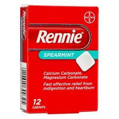 Rennie Spearmint Tablets 12