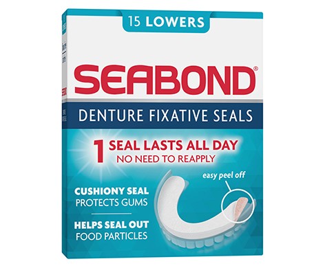 Seabond Denture Fixative Seals Lowers