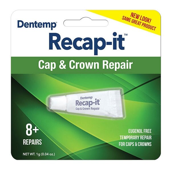 Dentemp recap-it and crown repair