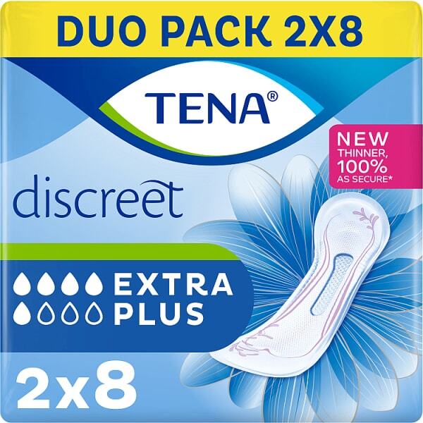TENA Lady Discreet Extra Plus Incontinence Pads 16 pack
